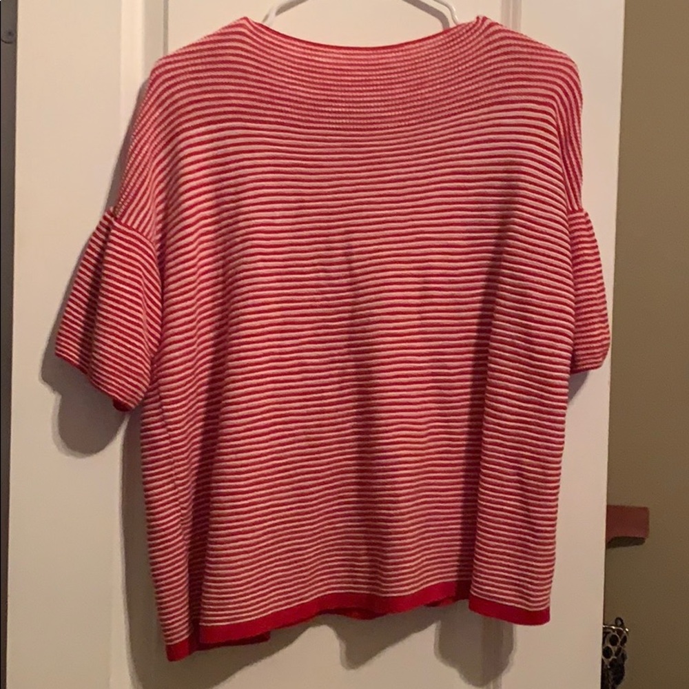 Red striped shirt size L